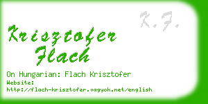 krisztofer flach business card